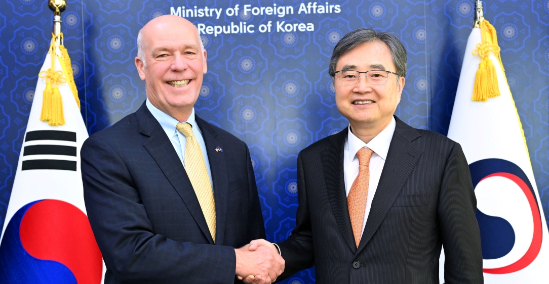 조현 장관, '그레그 지안포르테' 미국 몬태나 주지사 면담